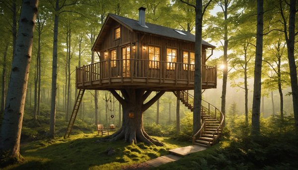 Hébergement insolite en auvergne : la magie des cabanes dans les arbres